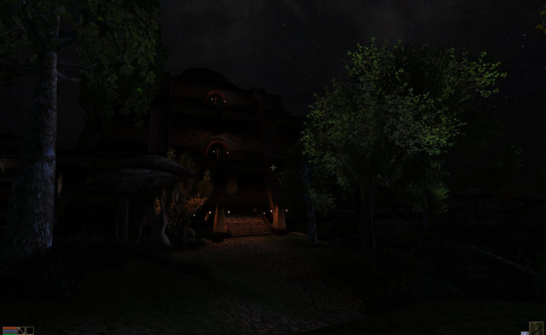 Morrowind Vivec at Night