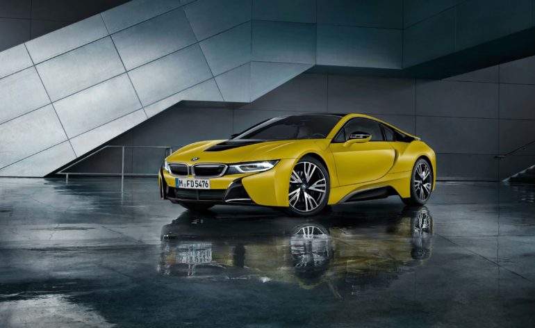 Bmw I8 Frozen Yellow 2017 4K Wallpaper