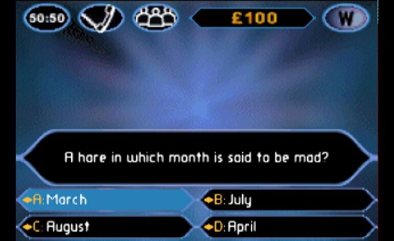 Who Wants To Be A Millionaire I