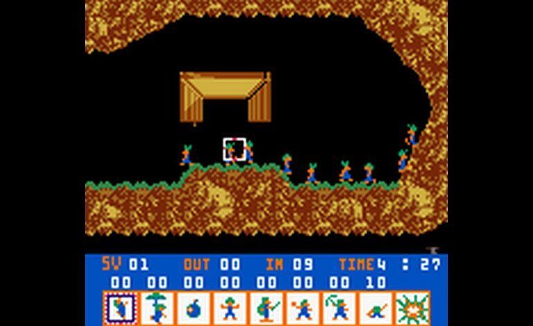 Play NES Lemmings (USA) Online in your browser 