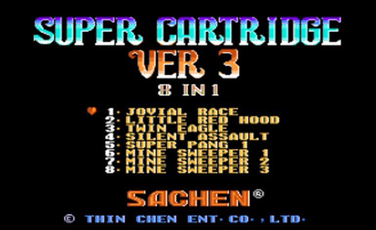 Super Cartridge Ver 3 8 in 1 Asia Unl