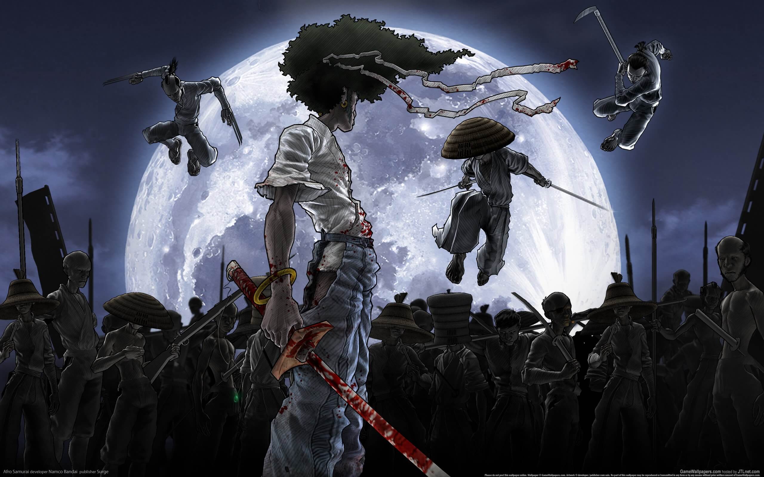 Afro Samurai Onslaught 4K Wallpaper • GamePhD