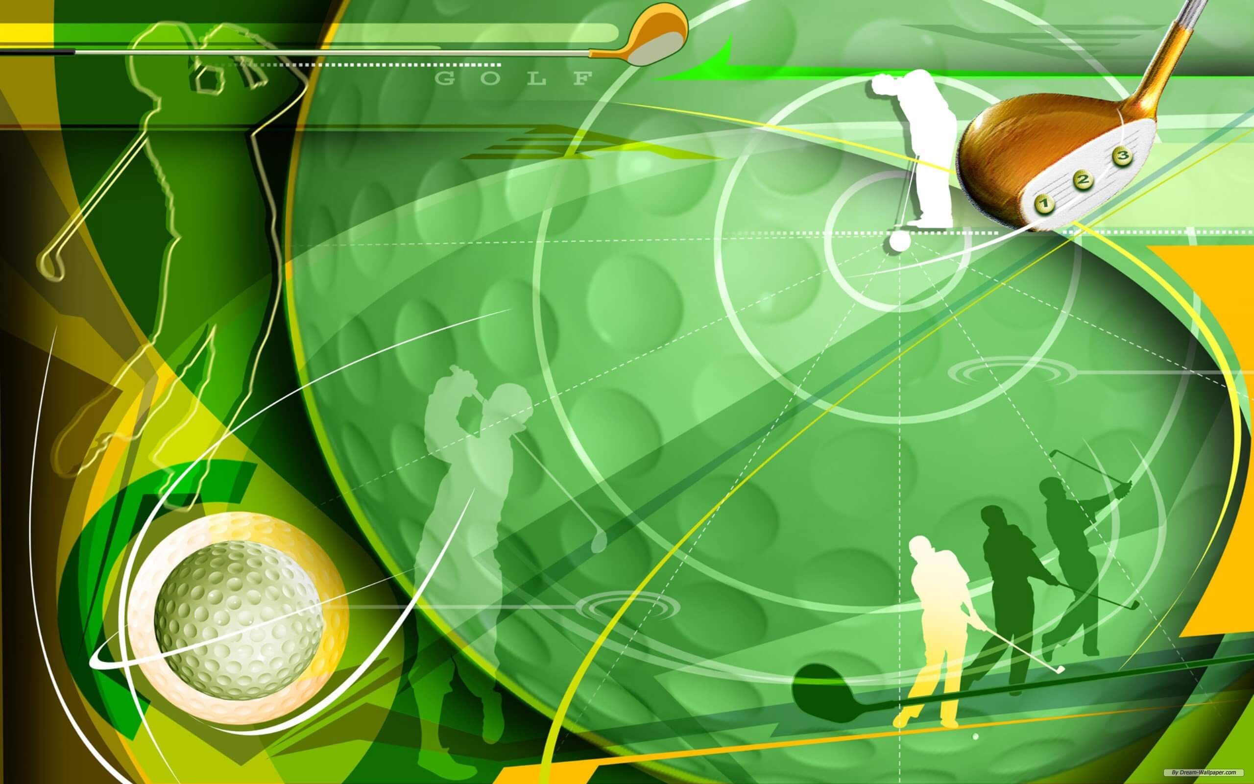 Artistic Green Golf 4K Wallpaper • GamePhD