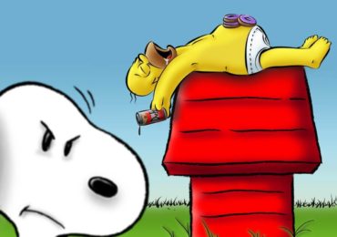 homer snoopy doghouse phone tablet wallpaper