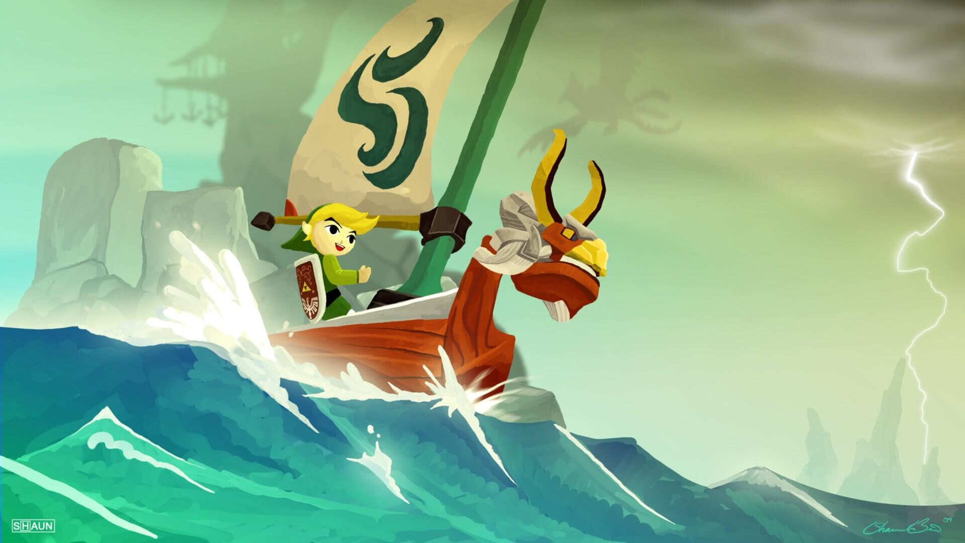 Zelda Wind Waker - Ride The Red Lion HD Wallpaper • GamePhD
