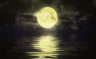 Full Moon Over Ocean HD Wallpaper